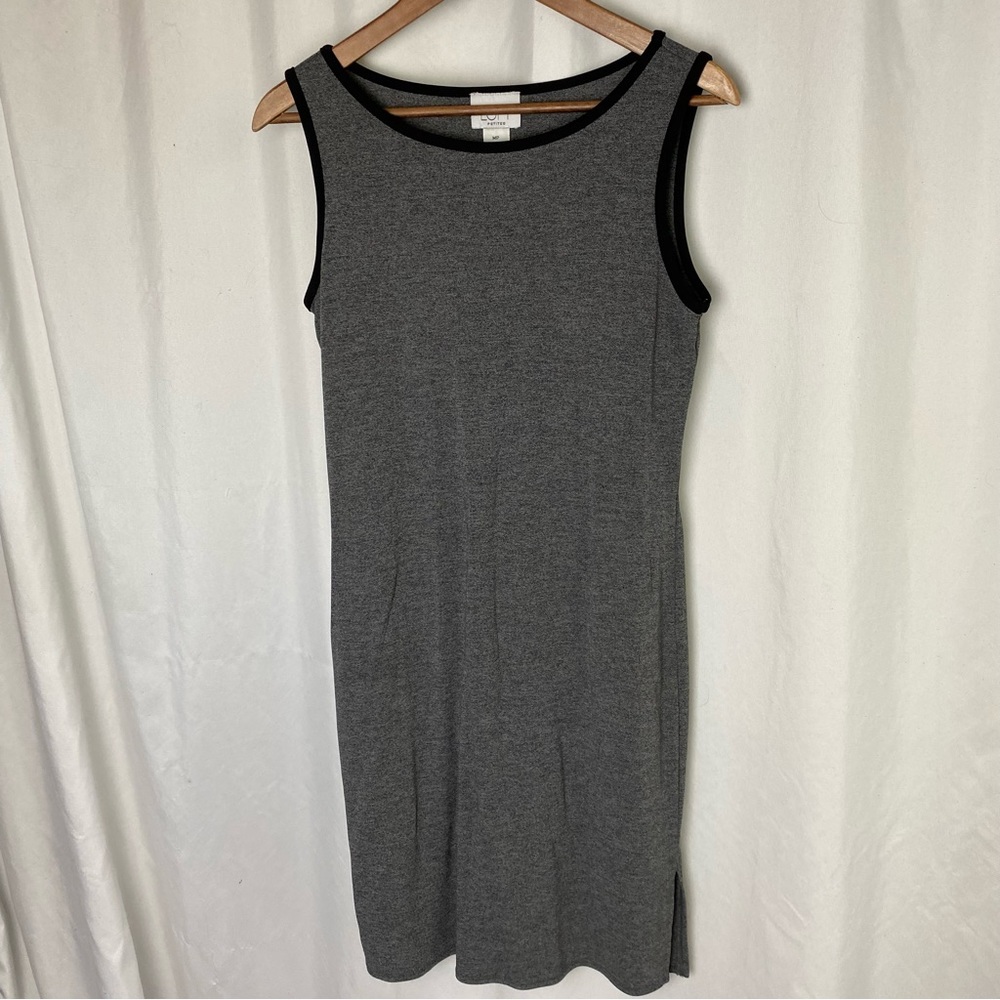 Grey Shift Dress Loft Size Medium Petite